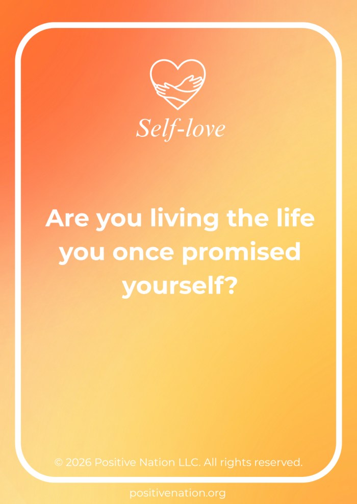 A Positive Nation Self-love card from the Connection Cards deck