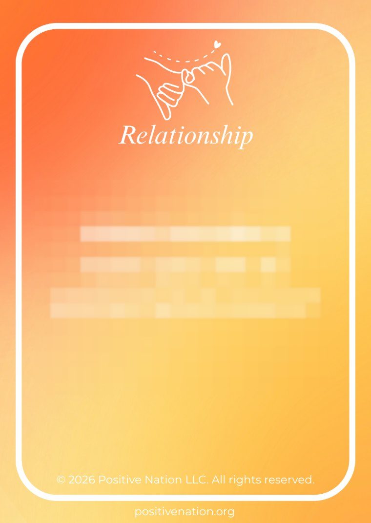 Relationship card from the Connection Cards deck